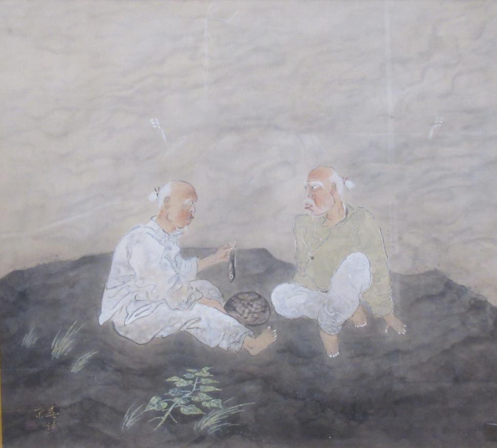 幸松春浦 漁樵問答