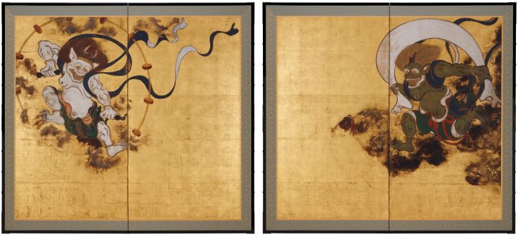 風神雷神図屏風