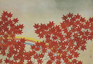 福田平八郎「紅葉と虹」の写真