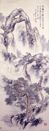 平野五岳「青山白雲図」の写真