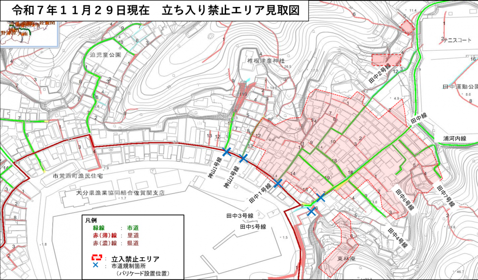 立ち入り禁止エリア見取り図
