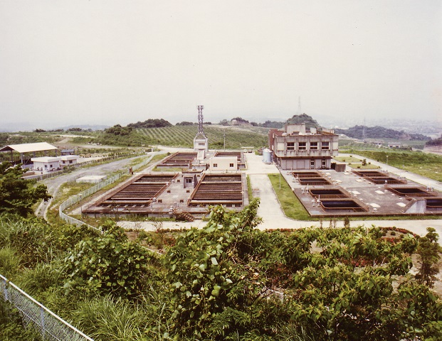 昭和50年の横尾浄水場の全景