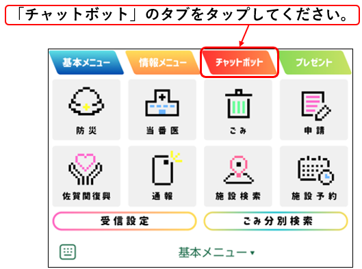 大分市公式LINEからの利用画像