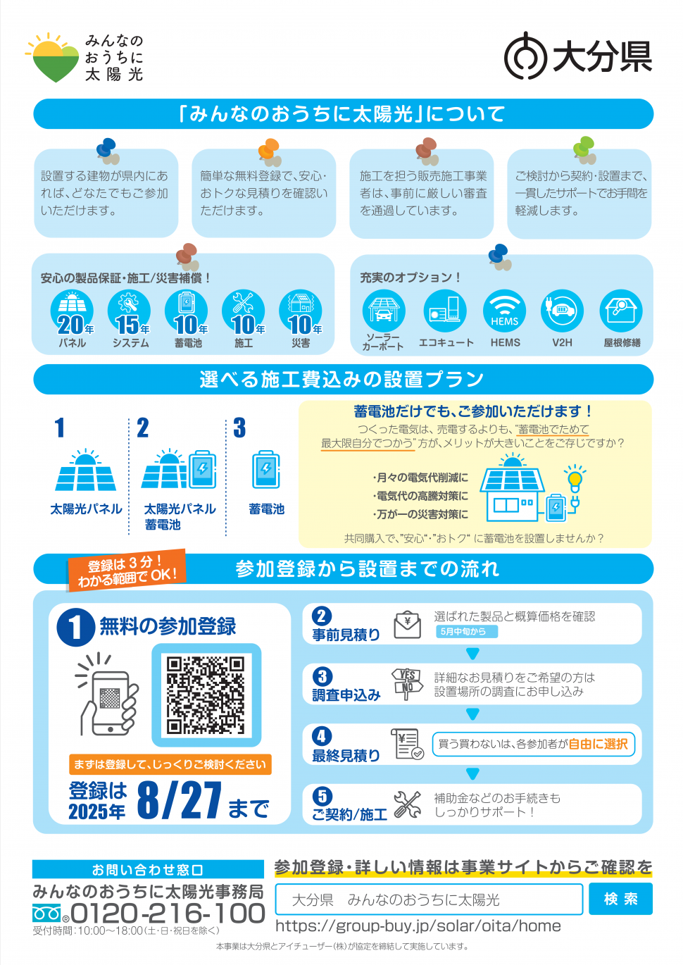 大分県太陽光共同購入事業チラシ裏面