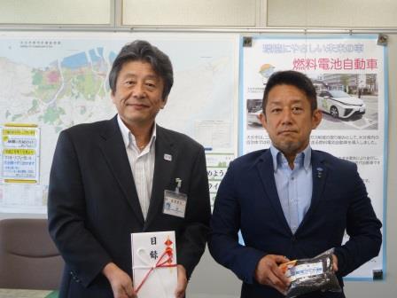 寄附受入式の写真